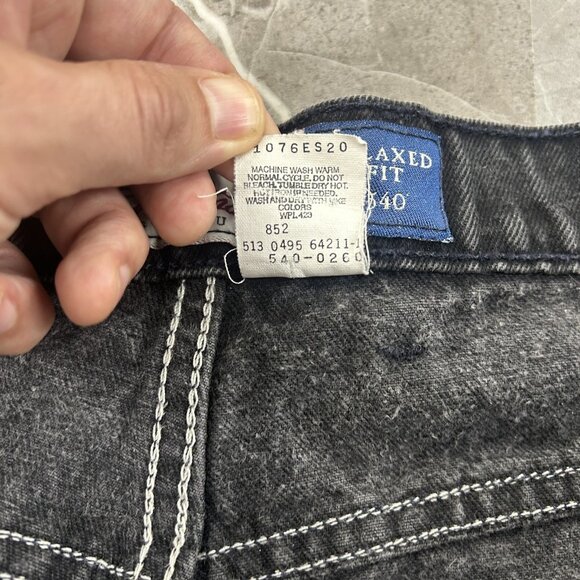 Vintage Levis 540 Jeans Mens 44x32 Relaxed Fit Tapered Leg Made USA 90s Denim - Picture 10 of 13